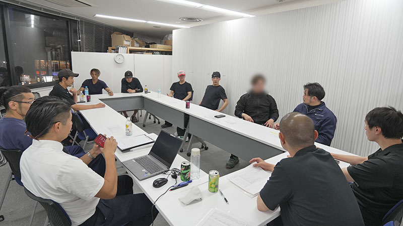 協力会ミーティングの全体風景